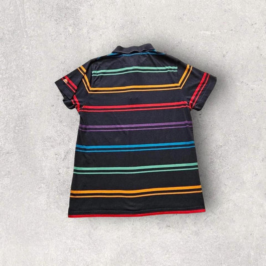 Ellesse stripes polo Tee - M, חולצת פולו רב צבעים של Ellesse