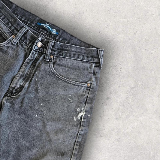 Y2K Lee black short jeans W32