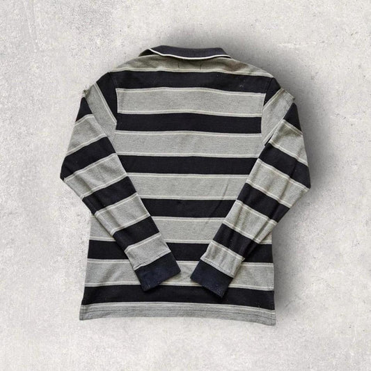 Americanino stripes polo - Small, מידת S/M, כתם אקונומיקה בשרוול, 8.5/10 מצב