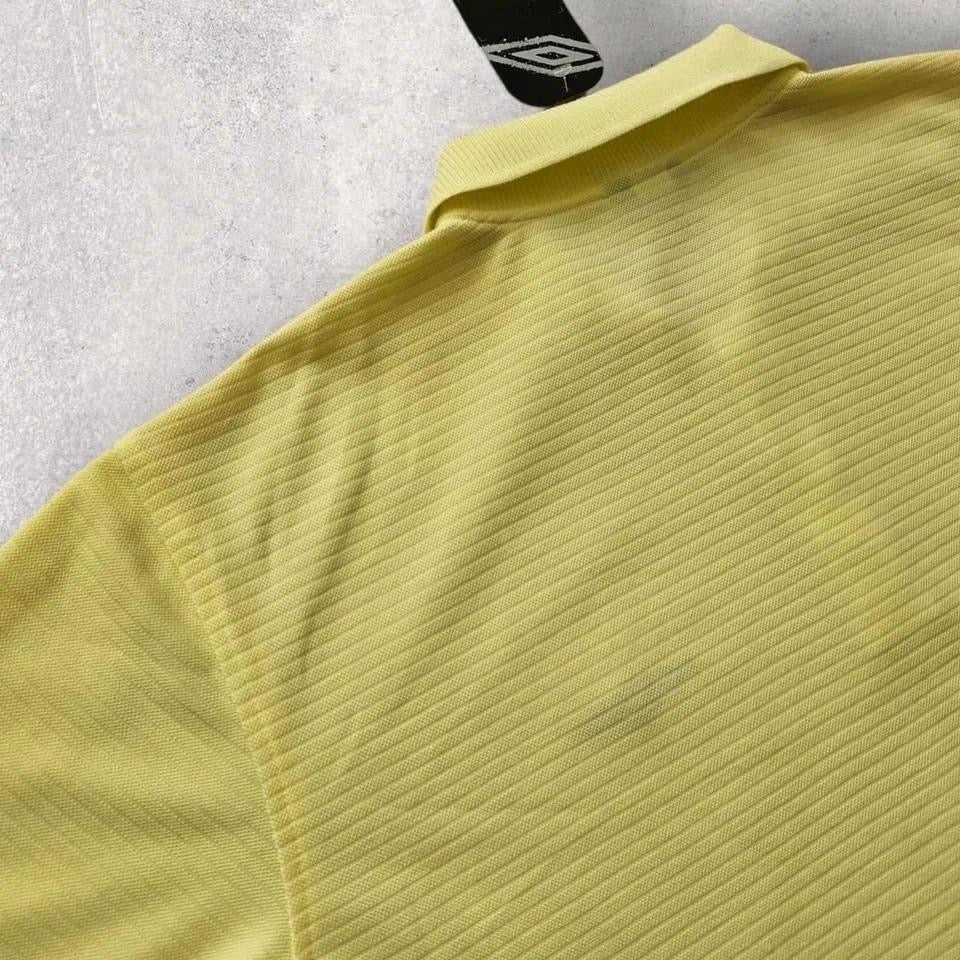 Yellow Umbro polo - L חולצת פולו וינטג' צהובה מידה L