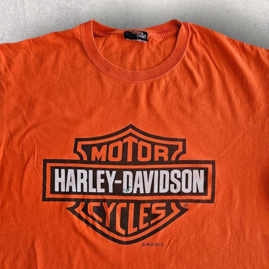 Harley Davidson 2012 Bog logo Tee - Large חולצת הרלי דיווידסון וינטג' 2012, מידה L