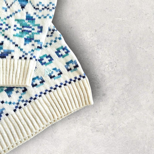 Vintage Kappa Knit Sweater - XL, סוודר סרוג וינטג' של קפפה