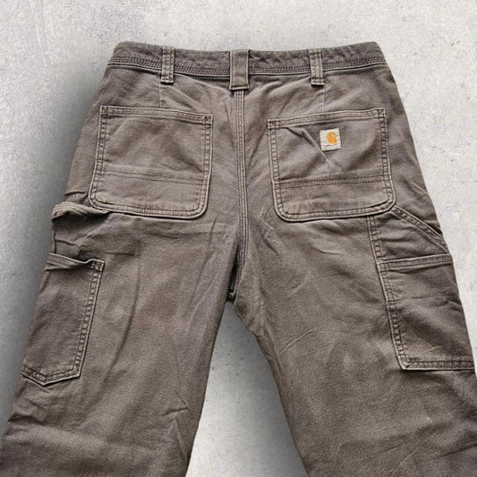 Carhartt carpenters workwear jeans vintage blue paint stains streetwear