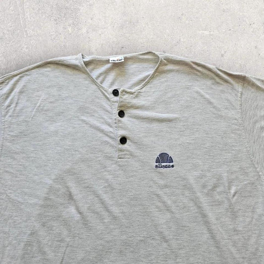 Vintage Ellesse Buttons Tee - XXL, מידת XXL