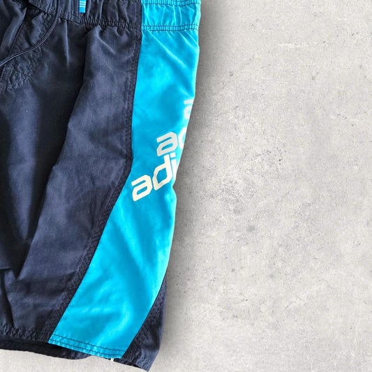 Y2K Adidas Blue and black Shorts