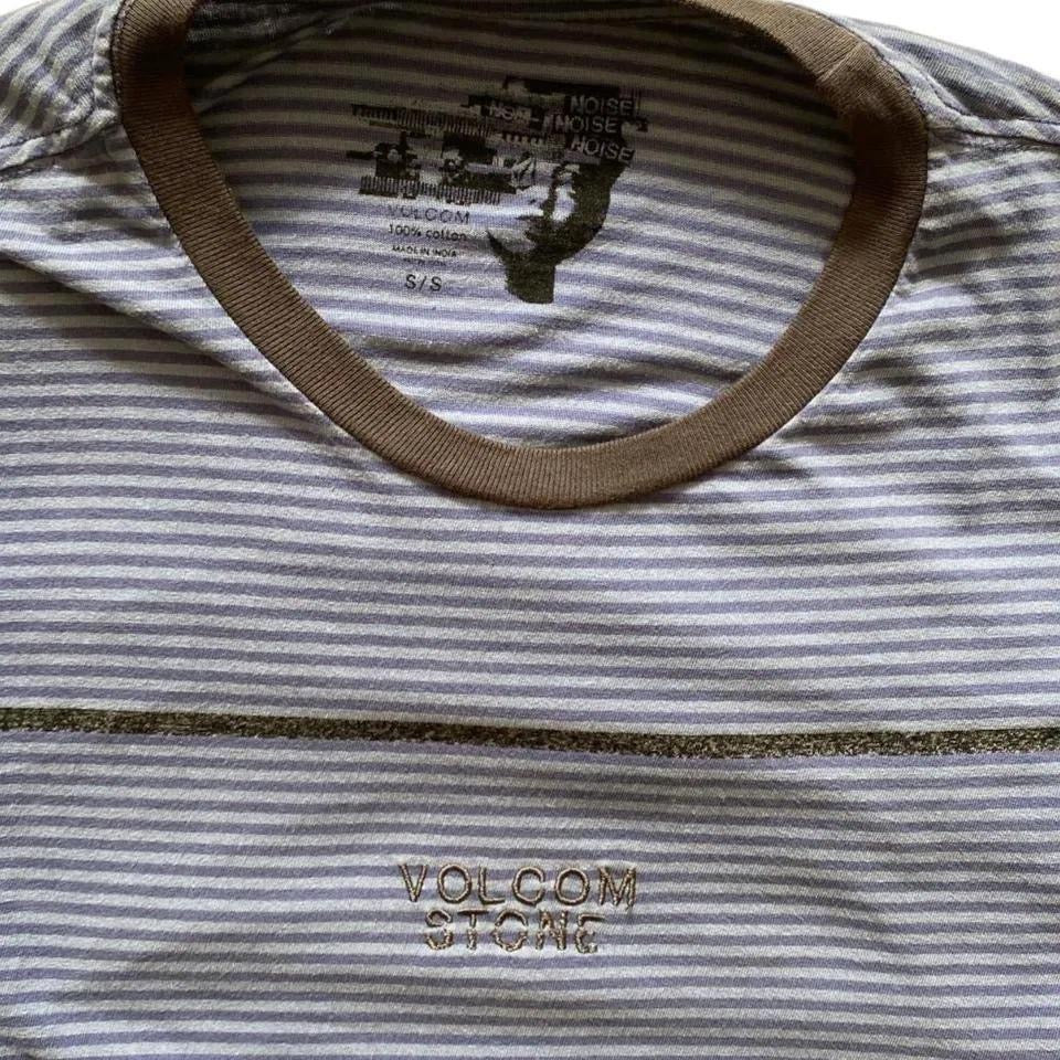 Volcom stone stripes blue T-shirt - Small
