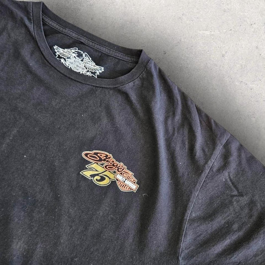 Harley Davidson Black Tee - XL חולצת טי שחורה של הארלי דיווידסון, מידה XL