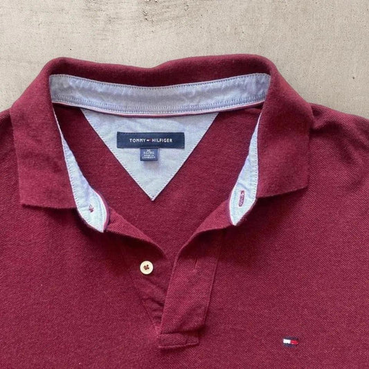 Tommy Hilfiger burgundy T-shirt - XLarge