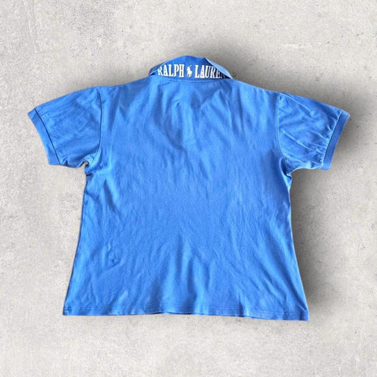 Polo Ralph Lauren Blue Polo - M חולצה כחולה של ראלף לורן מידה M לגב