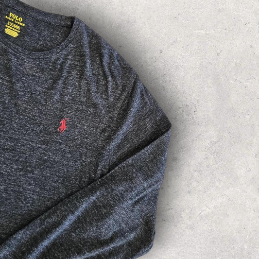 Polo Ralph Lauren dark grey long sleeve tee L vintage streetwear