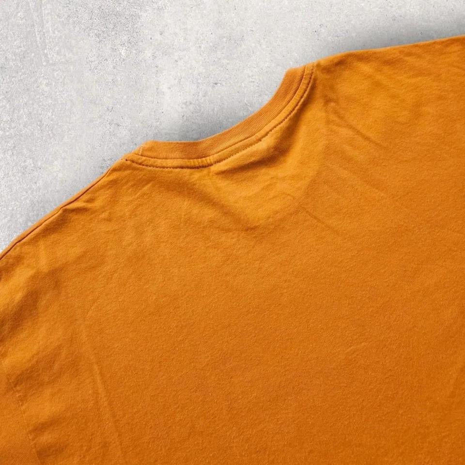 Champion Orange Logo Tee - XXLarge חולצת לוגו כתומה של Champion, מידה XXL, מצב 9.5/10