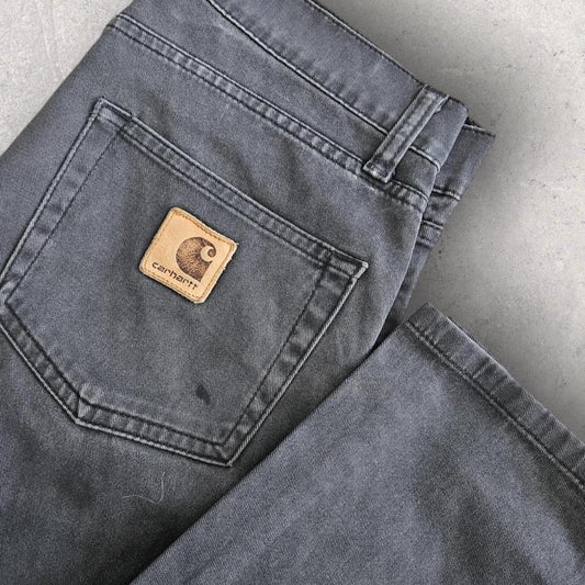 Carhartt black skinny jeans W30 L32 faded slim vintage streetwear