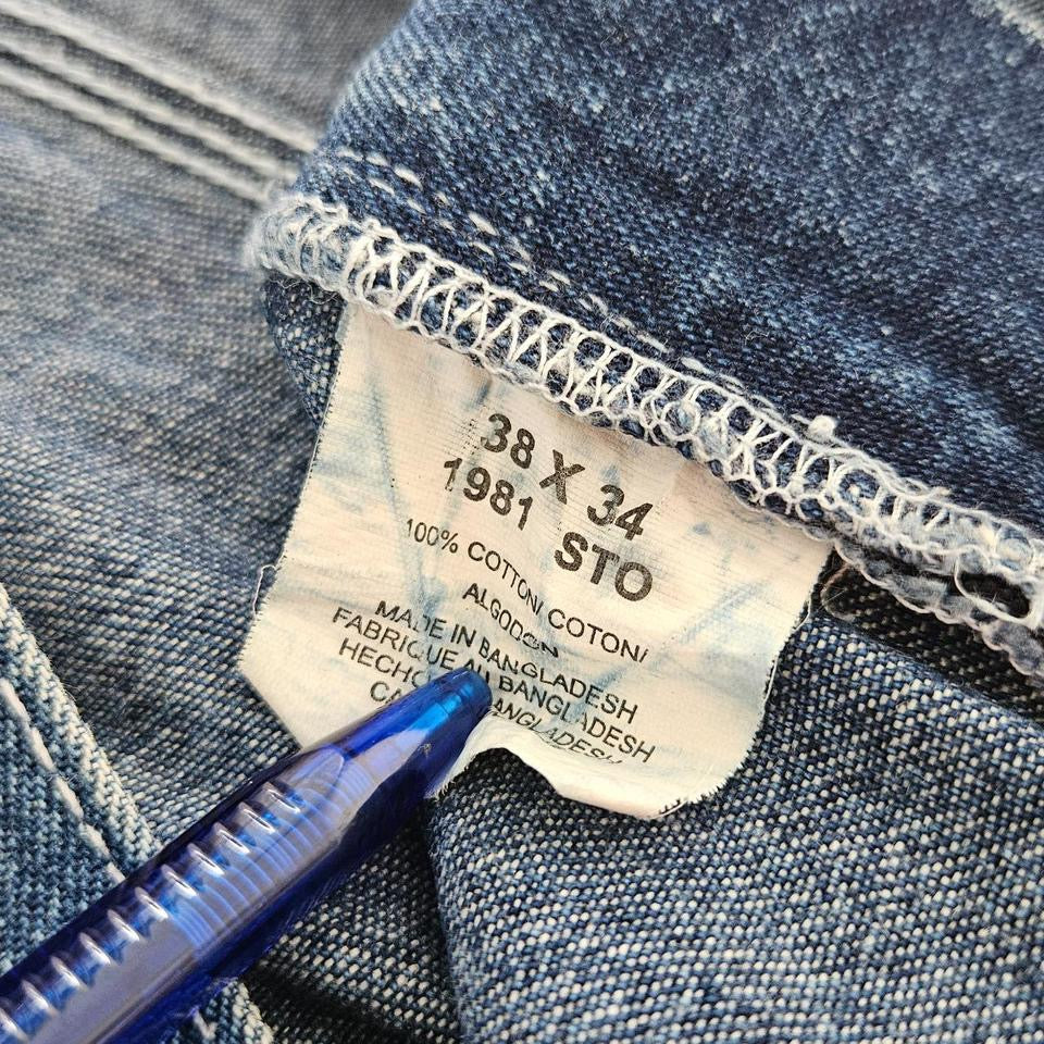 Big Bill navy carpenters shorts W38 vintage workwear streetwear