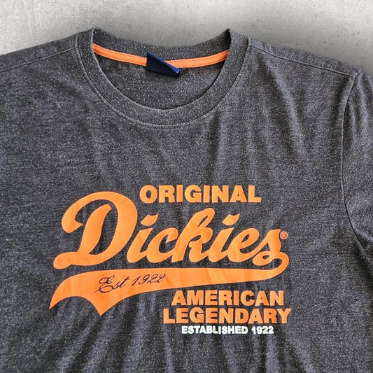 Dickies Grey Logo Tee - Small חולצת טי אפורה של דיקיז עם לוגו
