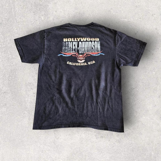 Vintage 1996 Harley Davidson Tee - L חולצת טי וינטאג' מקורית משנת 1996 של הארלי דיווידסון, מידה L