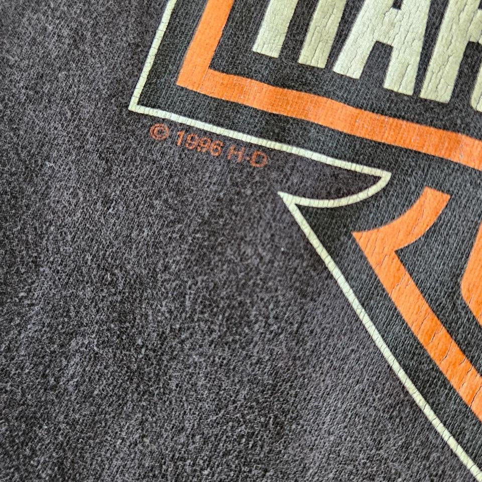 Vintage 1996 Harley Davidson Tee - L חולצת טי וינטאג' מקורית משנת 1996 של הארלי דיווידסון, מידה L