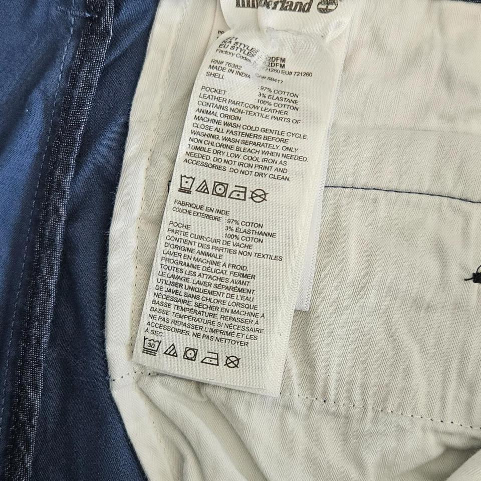 Timberland Navy Shorts W34 Dark Blue Faded
