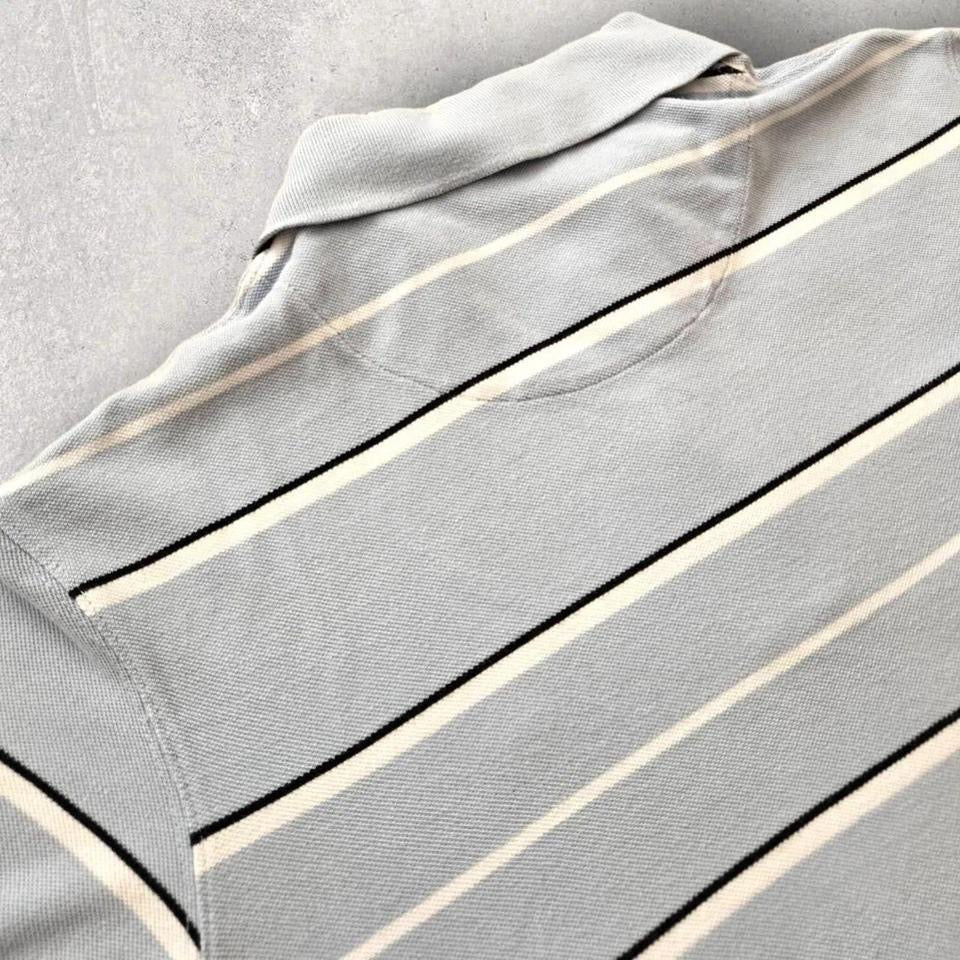 Timberland Stripes Polo Tee - Medium, חולצת פולו עם פסים של Timberland