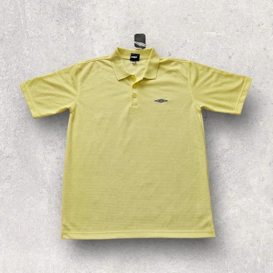 Yellow Umbro polo - L חולצת פולו וינטג' צהובה מידה L