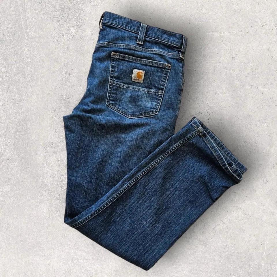 Carhartt Navy Jeans - 36x30, Waist 92cm, Length 103cm, relaxed fit, 8.5/10 Condition.