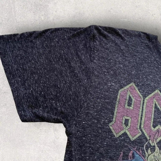 Ac/dc devil print T-shirt - M official vintage rock band shirt