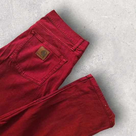 Carhartt red jeans 32x32 vintage worn look