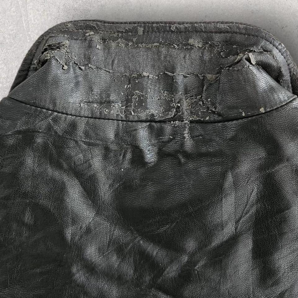 מעיל עור שחור לגברים של Guess במידה L