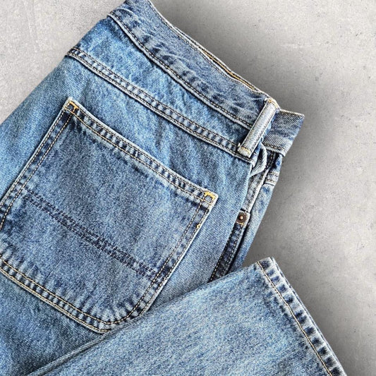 Old navy carpenters blue jeans vintage workwear denim streetwear 29x34