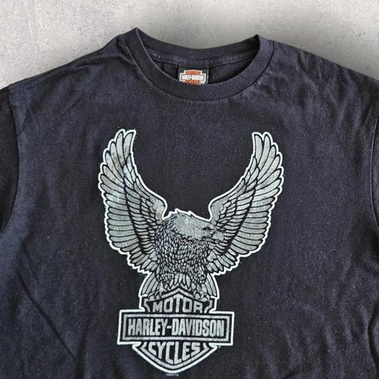 Harley Davidson 2014 Black Graphic Tee - Large חולצה שחורה של הארלי דיווידסון מידה L לגב