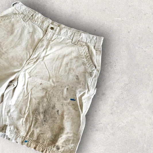 Carhartt Cream Carpenter Shorts - W42