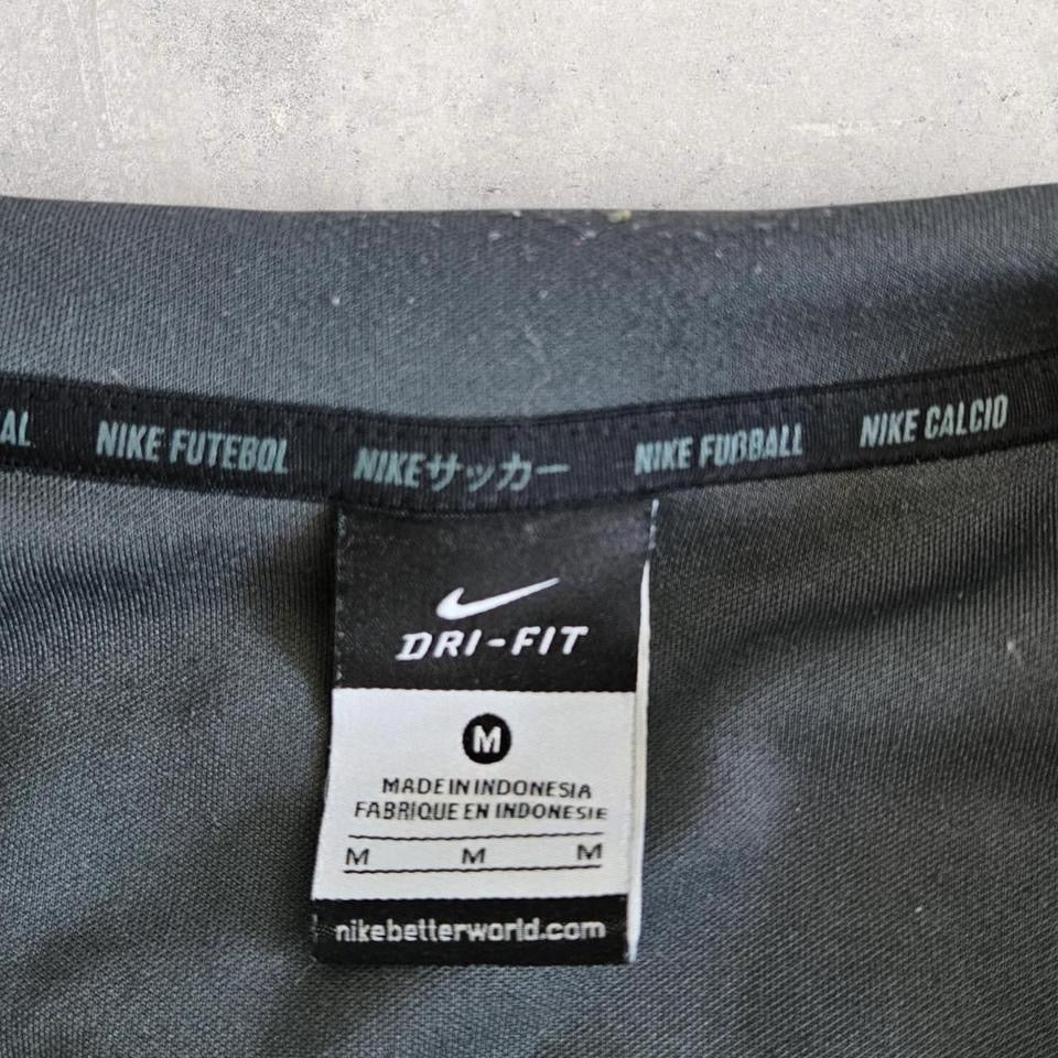 Nike Dri-fit Grey Long Sleeve Polo - L חולצת פולו אפורה של נייקי מידה L לגבר