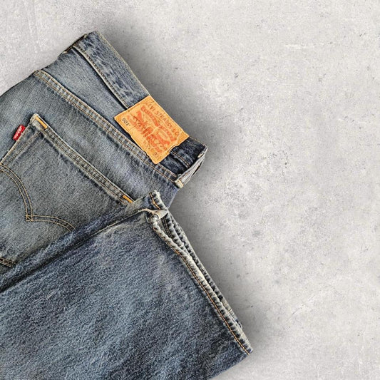 Levi’s 501 Navy Jeans, ג’ינס וינטאג’ מקור
