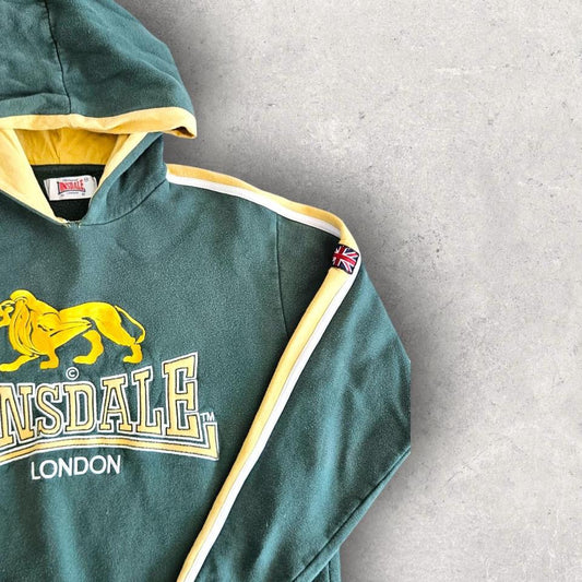 Lonsdale Green Sports Hoodie Small, green color, light sunfade, great condition