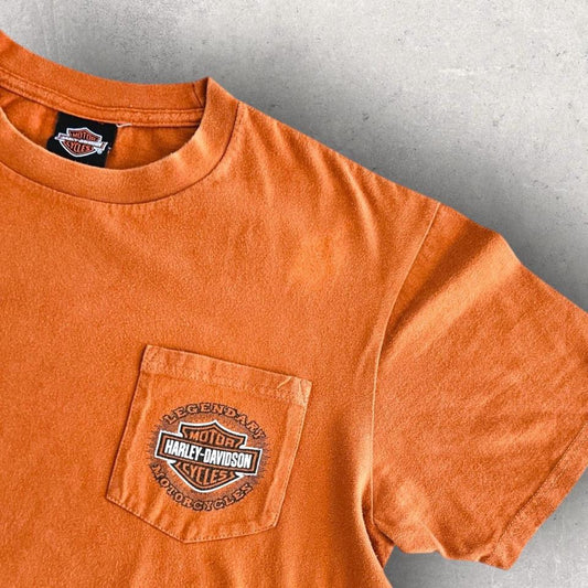 Harley Davidson Pocket Tee - Denver - Large, מידה L,