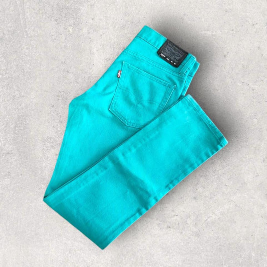 Levi’s 510 Green Jeans - Skinny - 28x28 ג'ינס ירוק בגזרה צמודה