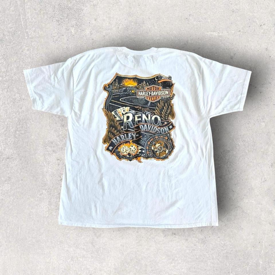 Harley Davidson White Tee - 2XL חולצה לבנה של הארלי דיווידסון מידה XXL לגבר