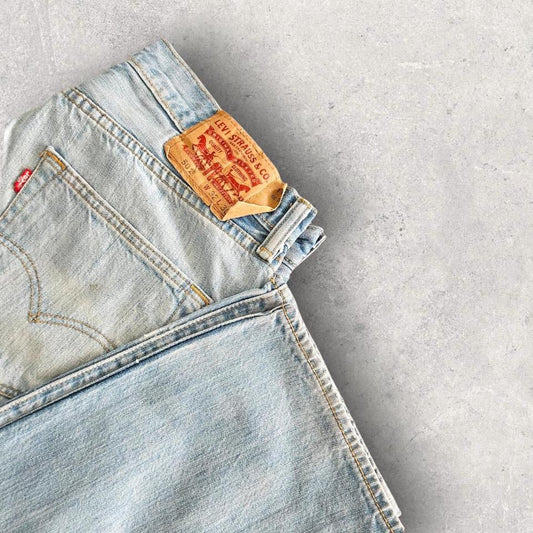 Levi's 501 Blue Jeans - Washed במידות W32 L30 במצב 8.5/10
