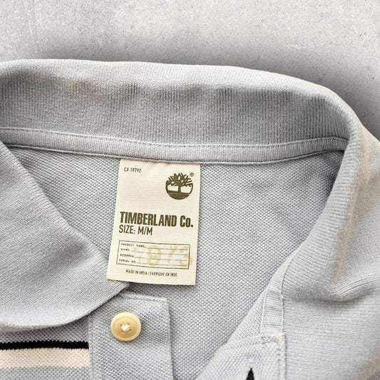 Timberland Stripes Polo Tee - Medium, חולצת פולו עם פסים של Timberland