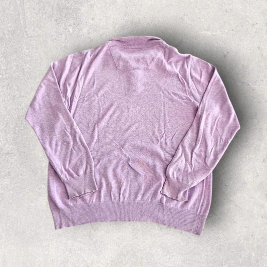 סווטשירט טימברלנד ורוד עם רבע רוכסן, מידה XL