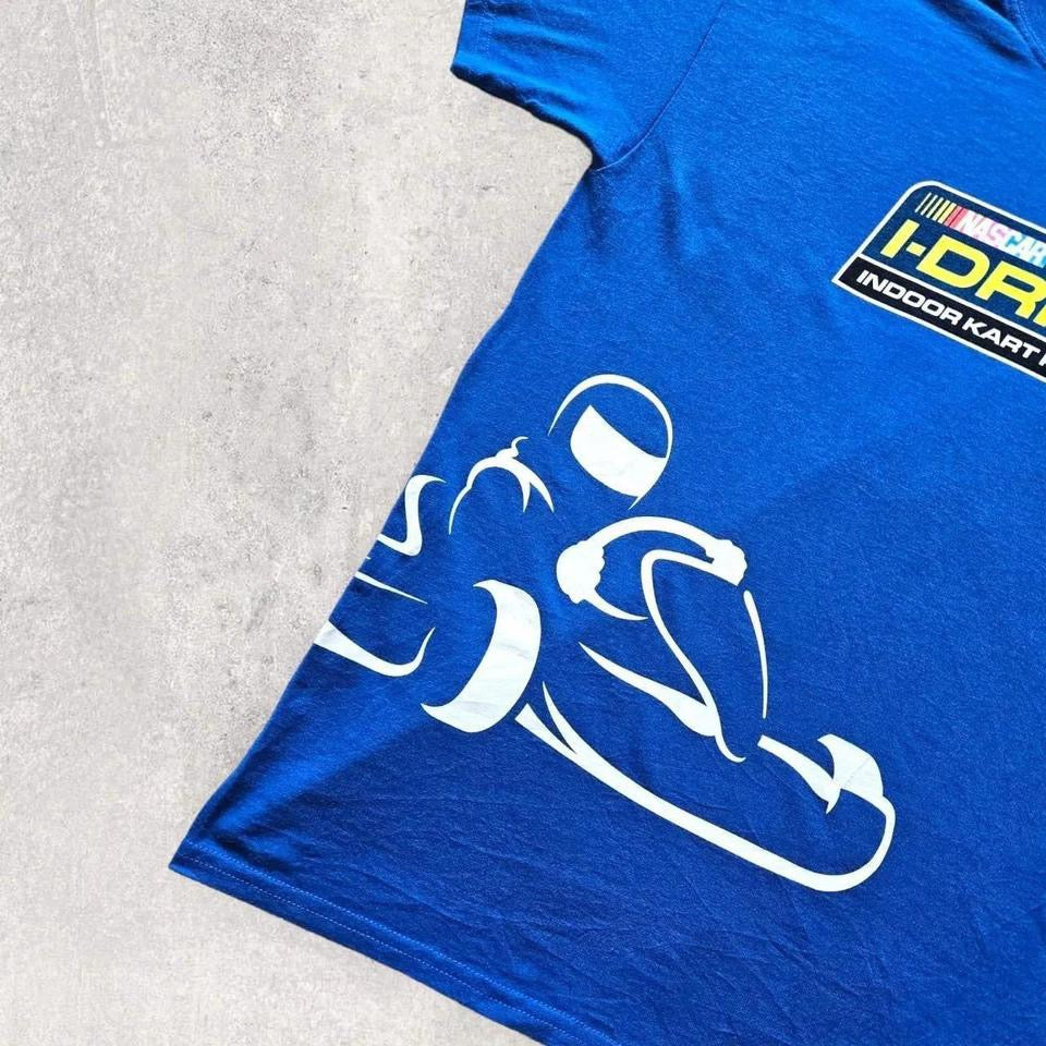 Gildan Nascar Graphic Tee Large חולצת נאסקר וינטאג מידה L – Chest 54cm Length 73cm