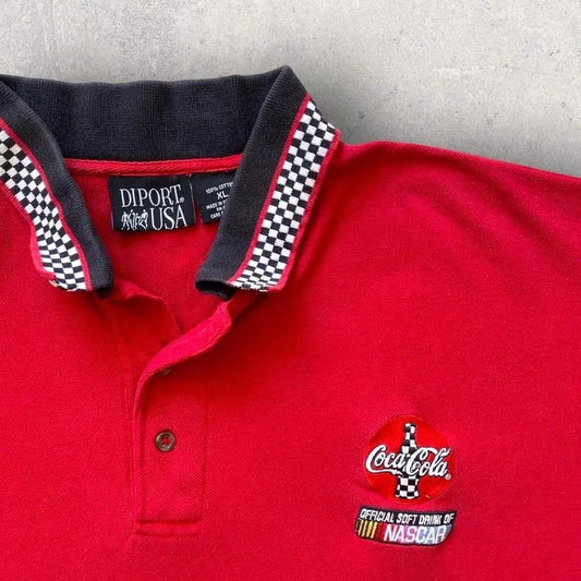 Vintage nascar Coca Cola polo - XXL חולצת פולו מרוצים וינטג' במידה XXL