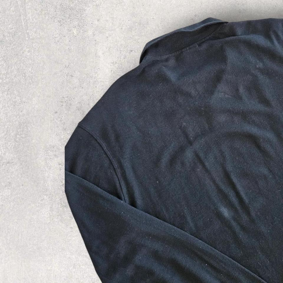 Diadora Black Long Sleeve Polo XL