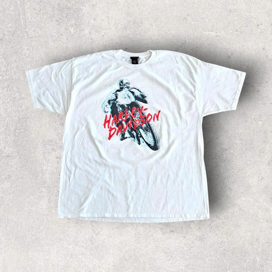 Harley Davidson White Tee - 2XL חולצה לבנה של הארלי דיווידסון מידה XXL לגבר