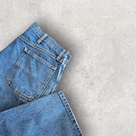Carpenters blue jeans vintage workwear streetwear 36x30
