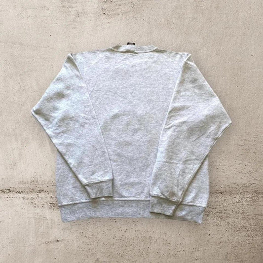 סווטשירט אפור מיקי מאוס עם לוגו רקום, מידה M-L