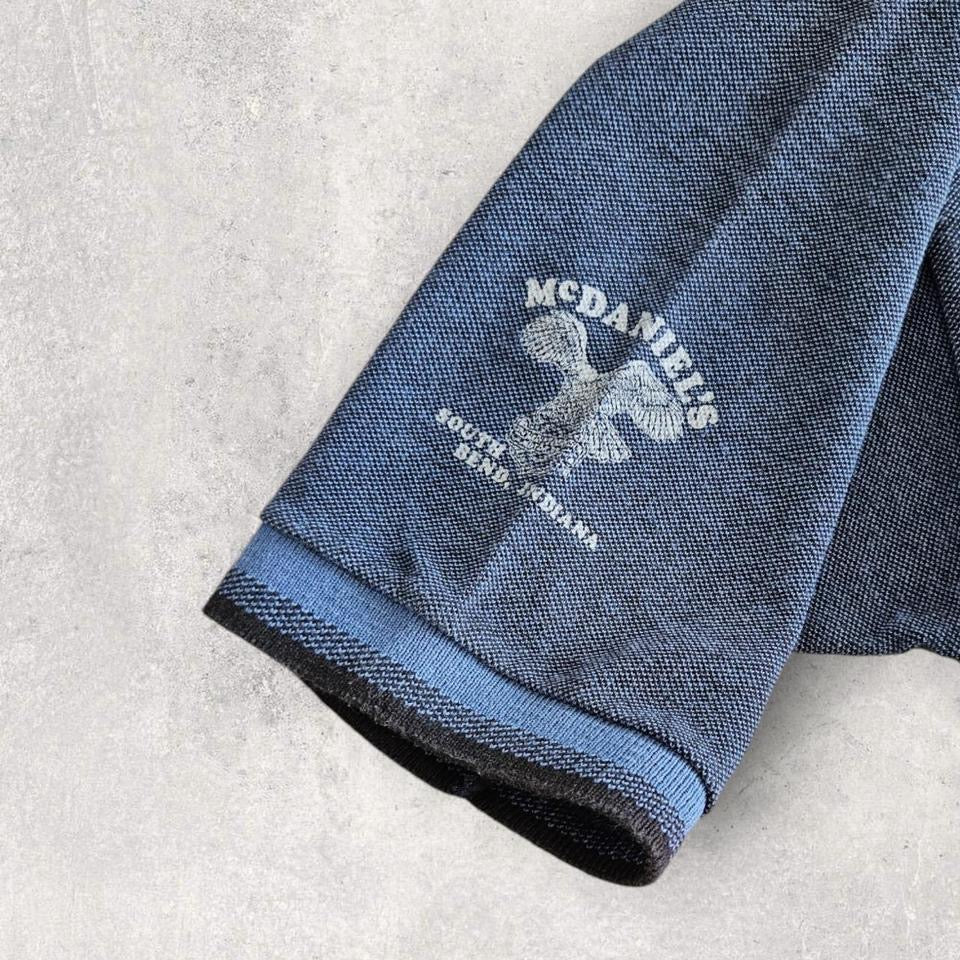 Harley Davidson Navy Polo Tee - XL חולצת פולו הארלי דיווידסון כחולה במידה XL,