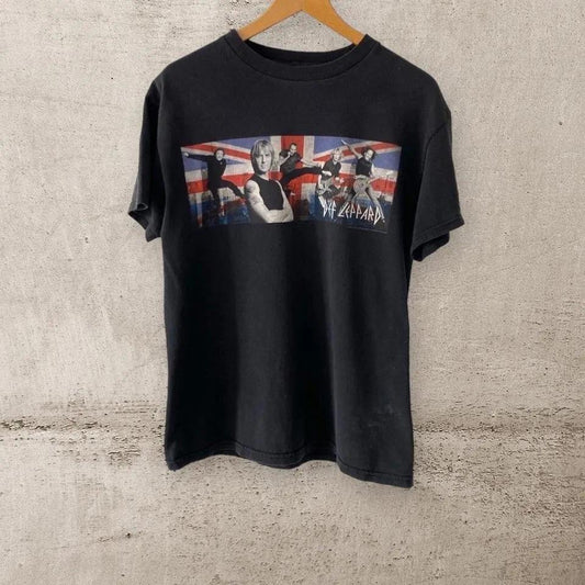Def Leppard 2002 box T-shirt - S rare vintage rock streetwear shirt