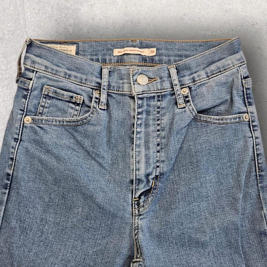 Levi’s woman’s Jeans – mile high super skinny – 26x32