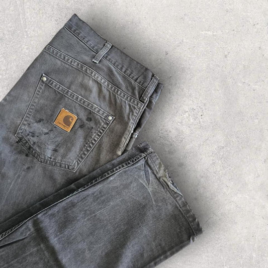Carhartt Grey Workwear Pants - 38x34, Waist 104cm, Length 117cm, workwear style, 8/10 Condition.