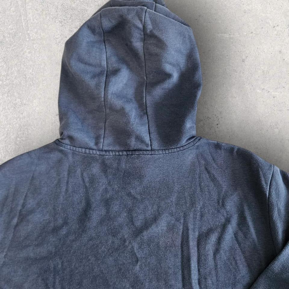 Basic Blue Hoodie Medium, blue color, bleach stain, good overall condition